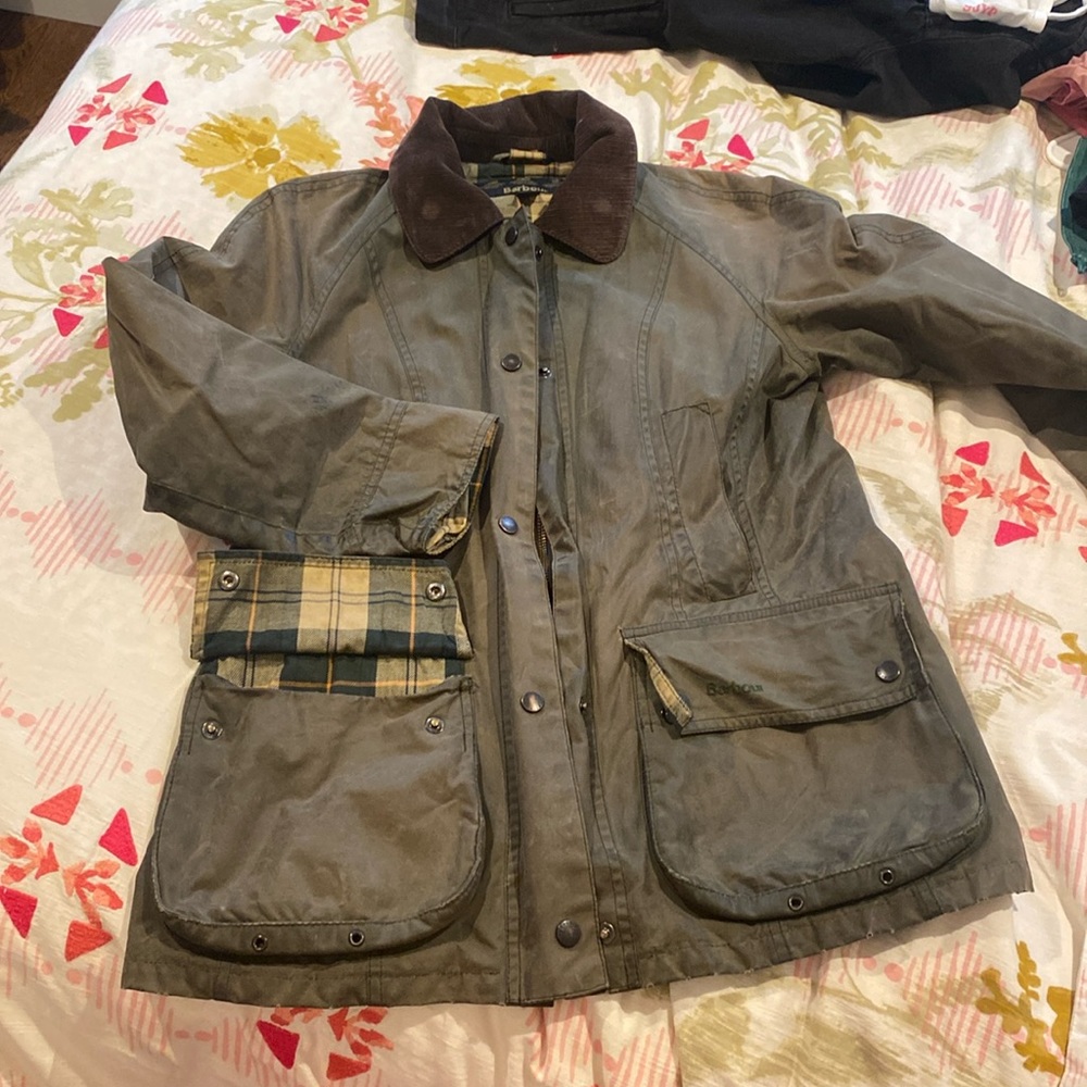 Barbour tartan wax jacket